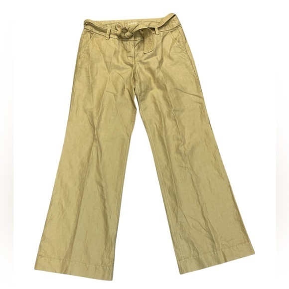 J. Crew CityFit Linen and Cotton Wide Leg Pants - Picture 1 of 3